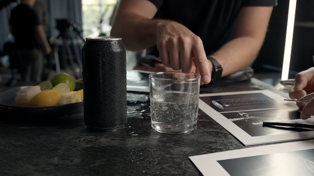 AI reklamy na nápoje potřebují pravdu kondenzace dřív než první nalití