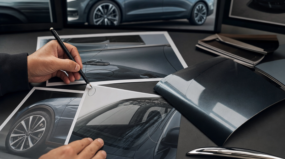 Auto působí draze, dokud odlesky nezačnou lhát - in-article production visual 2