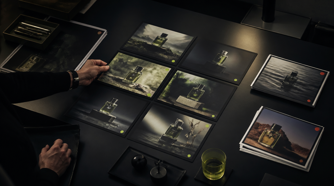 Proč AI produkce pořád potřebuje systém značky - in-article production visual 2