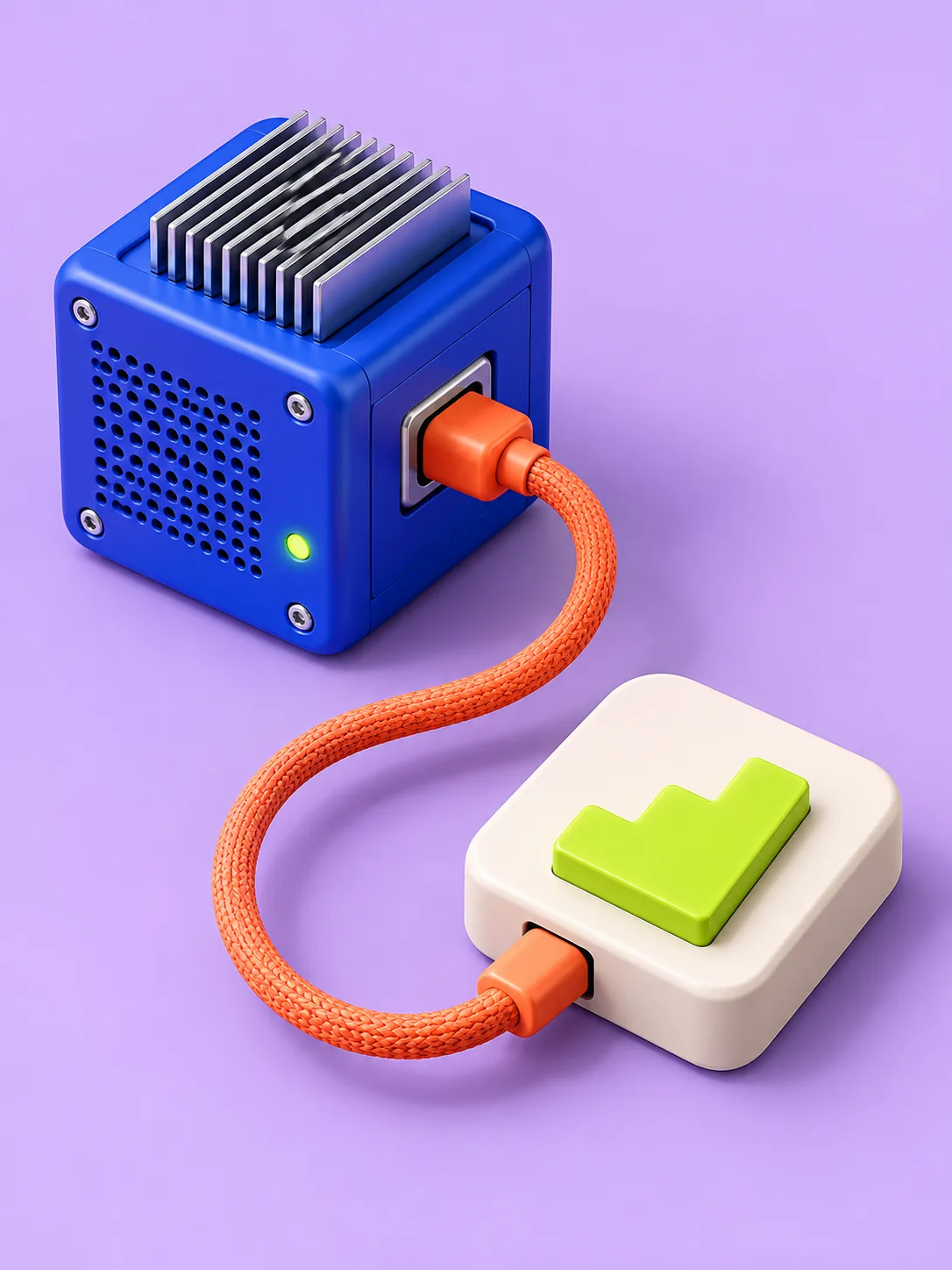 An application connected to a compute module