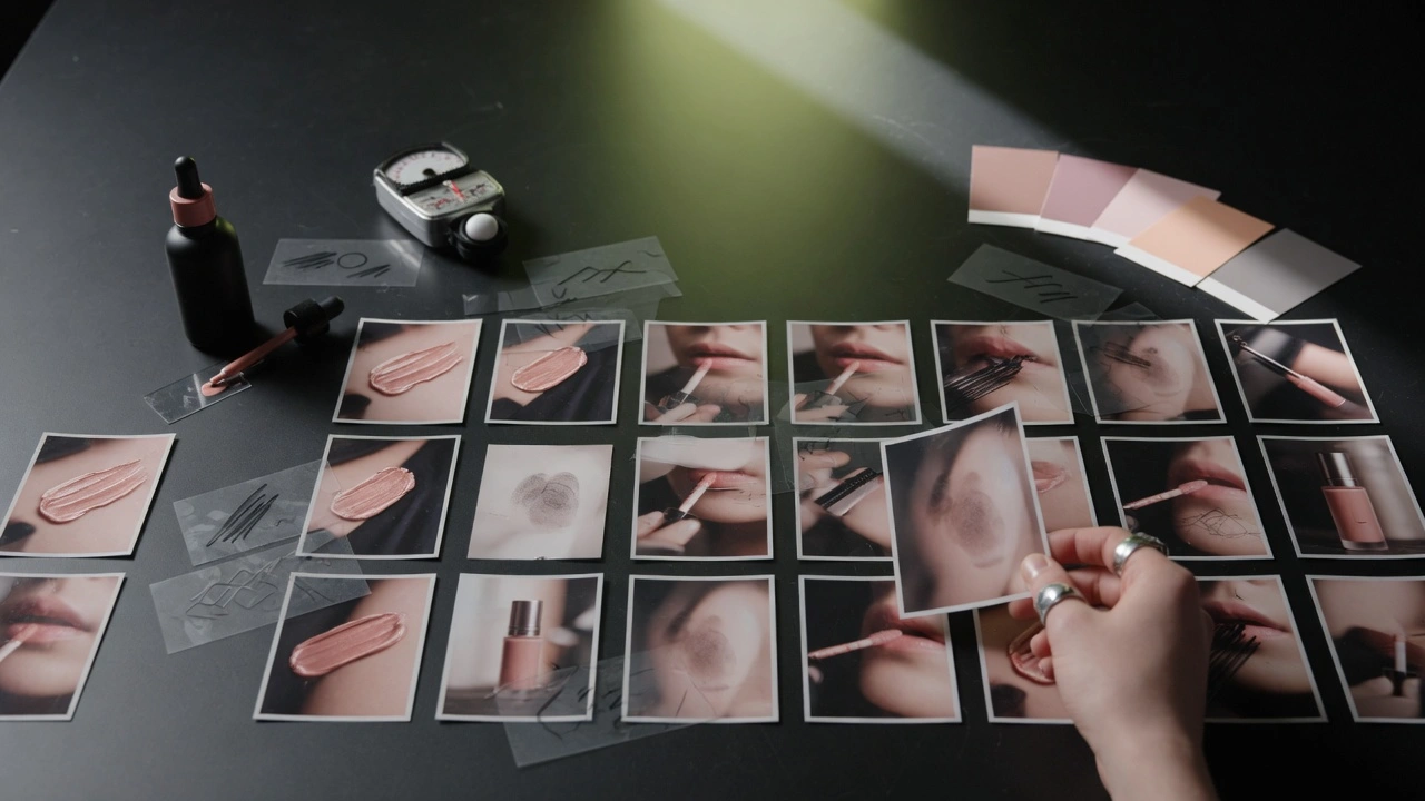 Filmový review stůl s reklamními variantami pro testování kreativ